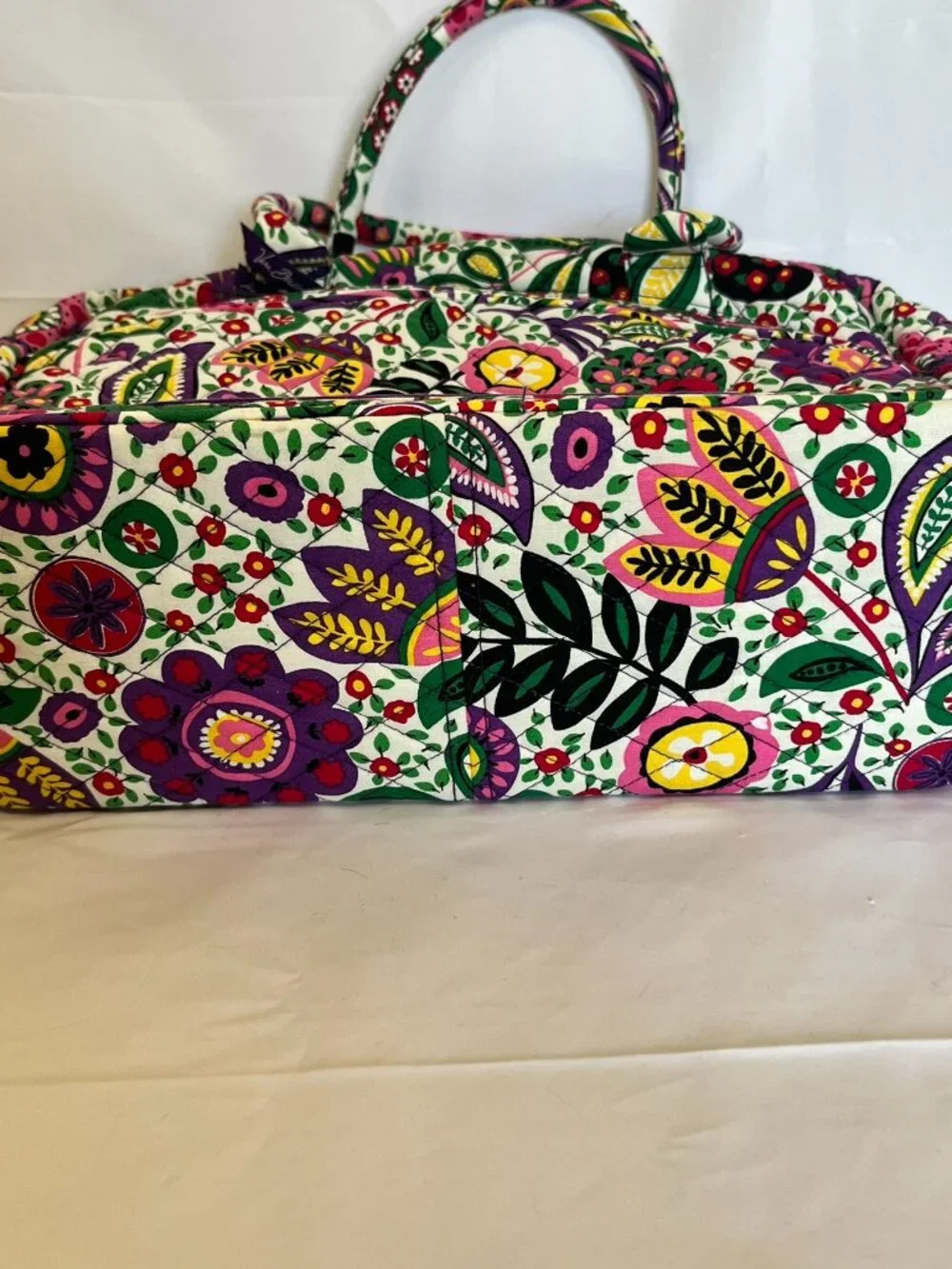 Vera Bradley Laptop Bag Crossbody School Travel Carry-on Viva La Vera purple